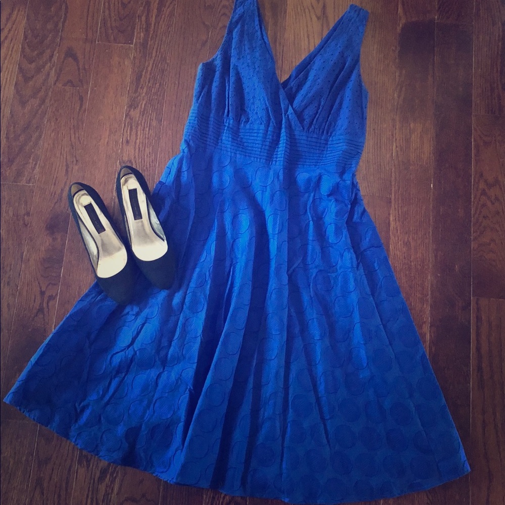 Sandra Darren Blue Dress